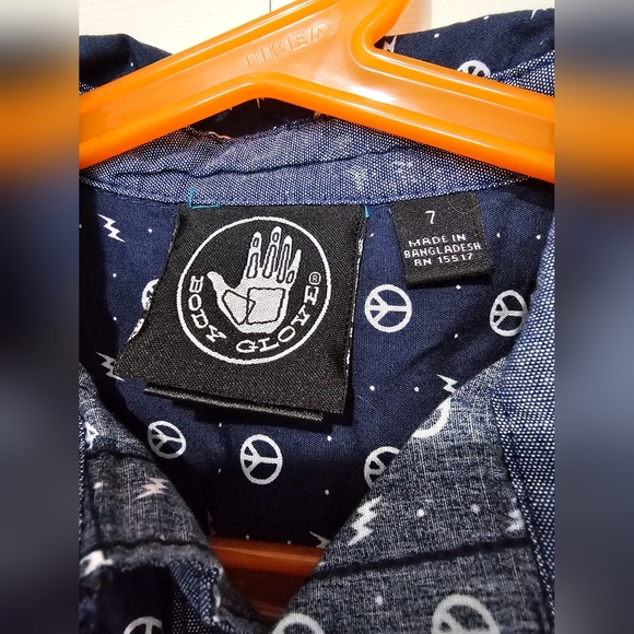 BODY GLOVE Button Down Shirt for Kids size 7 - Picture 5 of 7